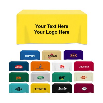 6' Premium Wrinkle Free 4-Sided Table Cover Tablecloth